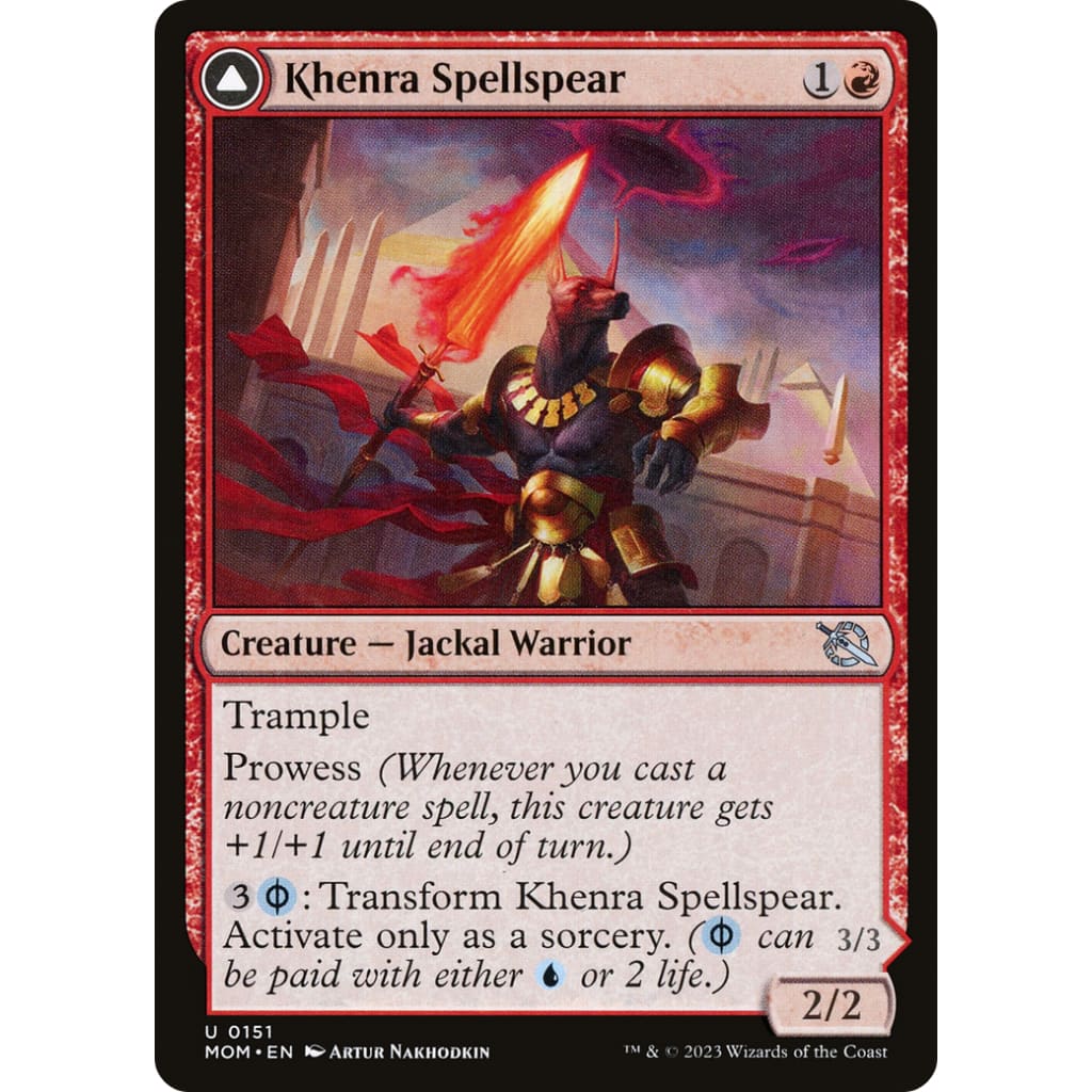 Khenra Spellspear // Gitaxian Spellstalker (MOM-151) Foil