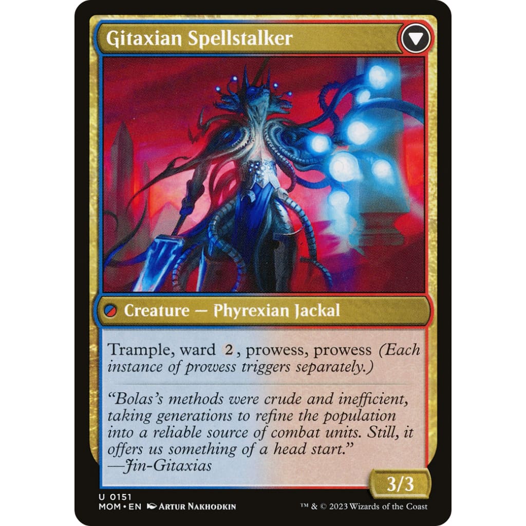 Khenra Spellspear // Gitaxian Spellstalker (MOM-151) Foil