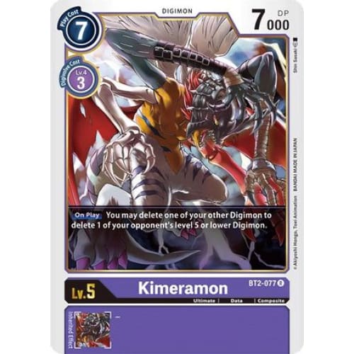 Kimeramon - BT2-077 - Rare - Single