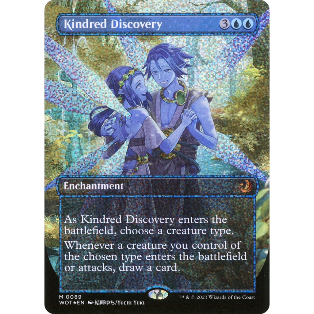 Kindred Discovery (WOT-089) (Borderless) Confetti Foil