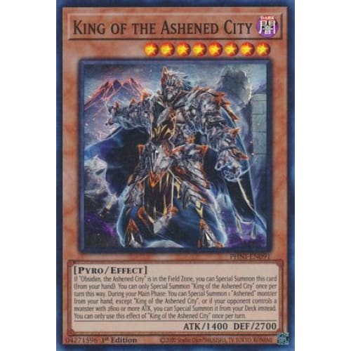 King of the Ashened City - PHNI-EN091 Super Rare 1st