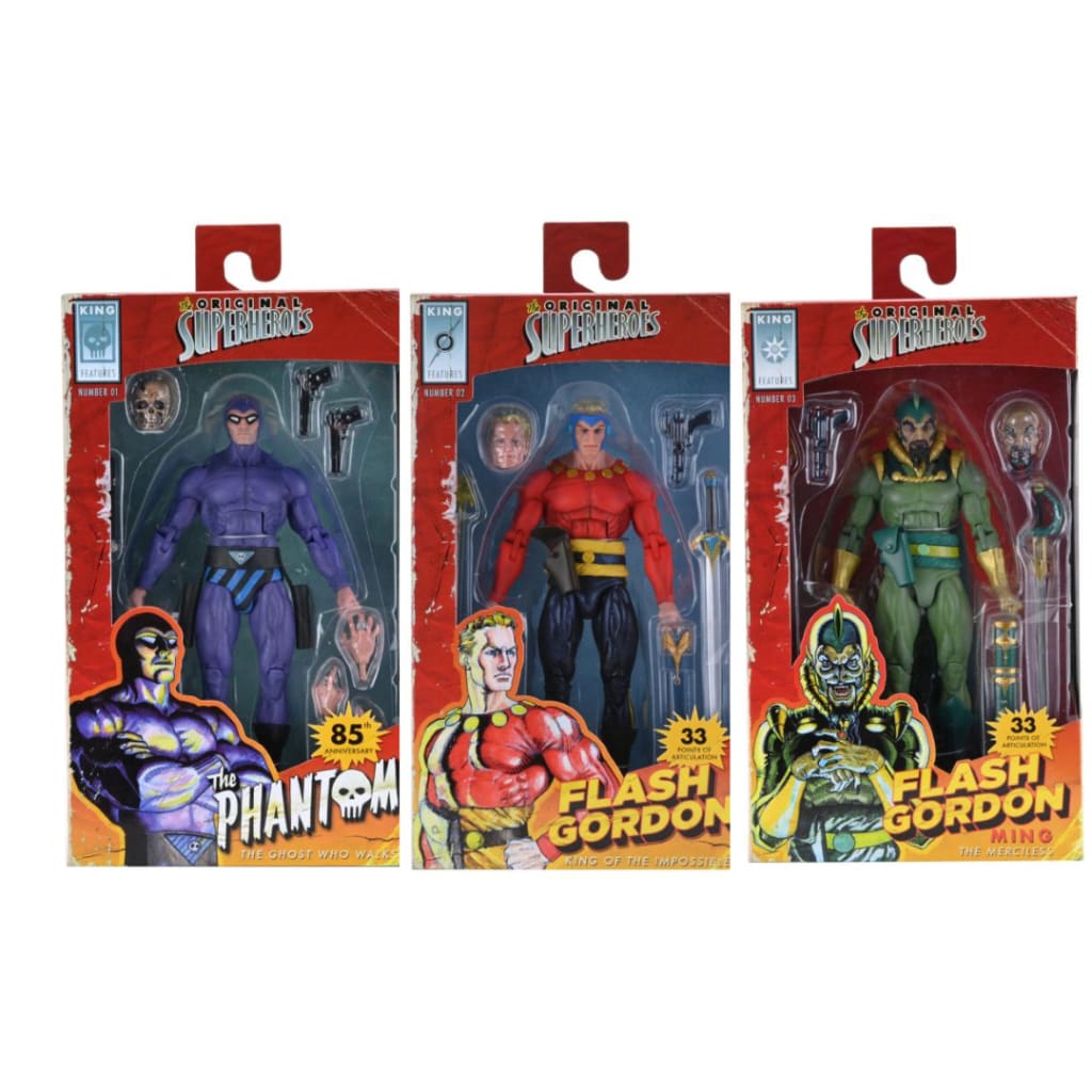 King Features The Original Superheroes Series 1 Set of 3