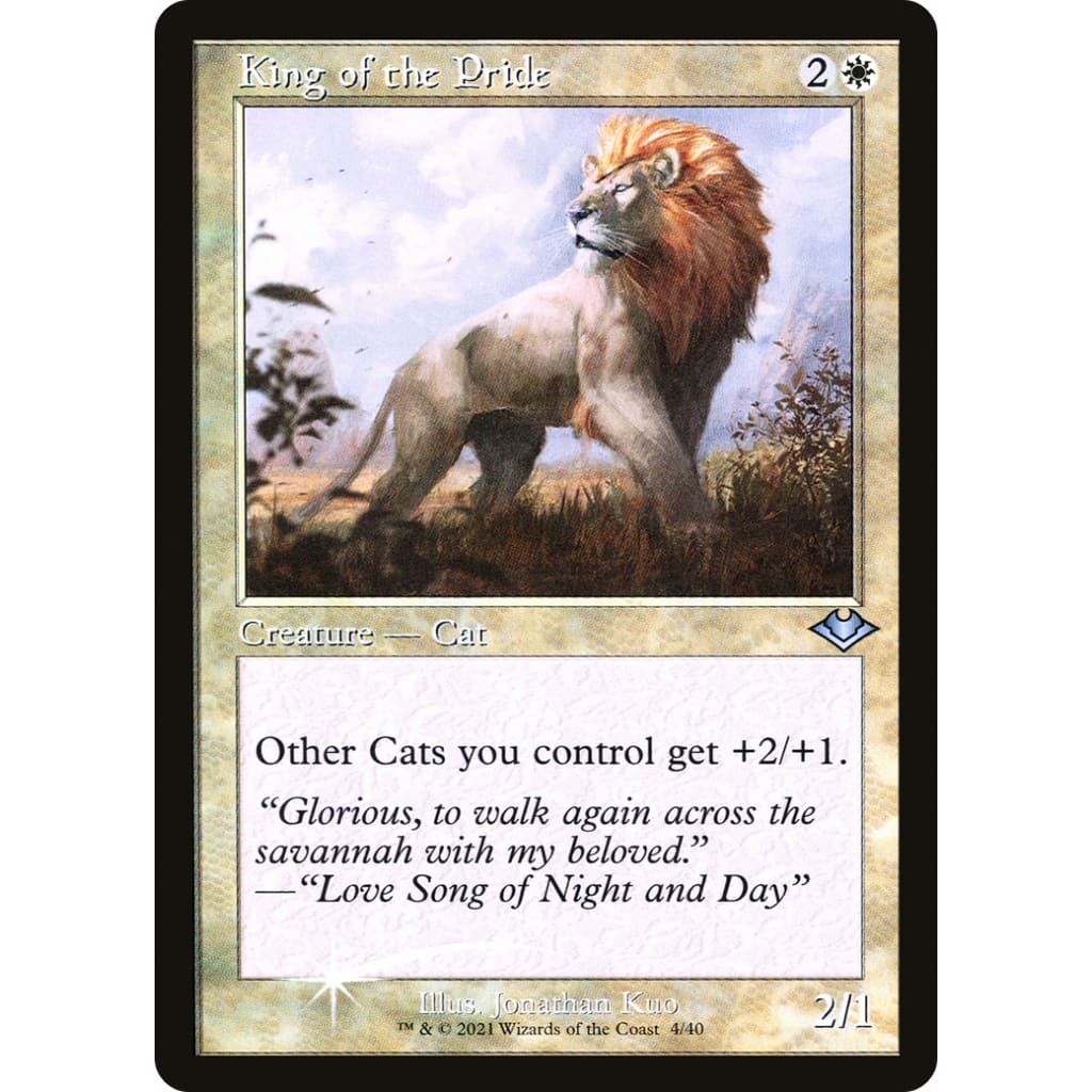 King of the Pride (H1R-004) Etched Foil - Single