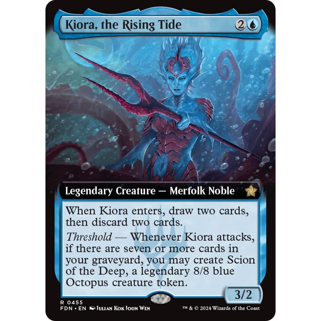 Kiora the Rising Tide (FDN-455): (Extended Art) - Single