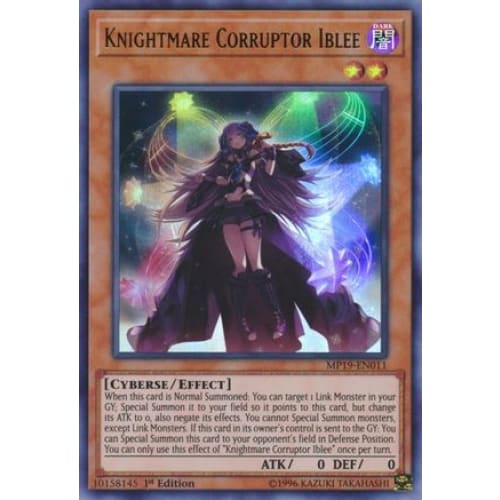 Knightmare Corruptor Iblee (MP19-EN011) Ultra Rare