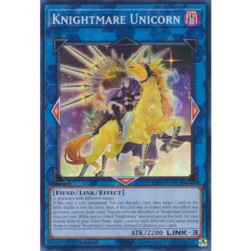 Knightmare Unicorn (Alternate Art) - RA01-EN043 Super Rare