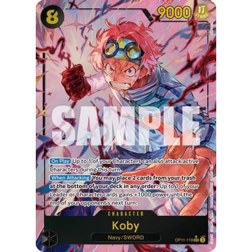 Koby (119) (Alternate Art) OP11-119 SEC A Fist of Divine