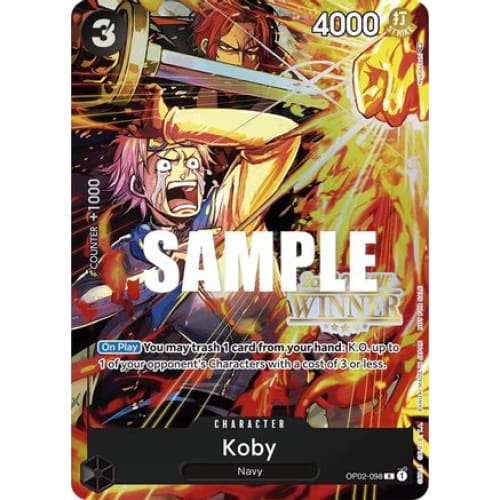 Koby (Offline Regional 2023) [Winner] OP02-098 PR One Piece