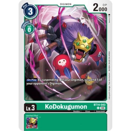 KoDokugumon - BT14-043 - Common - Single