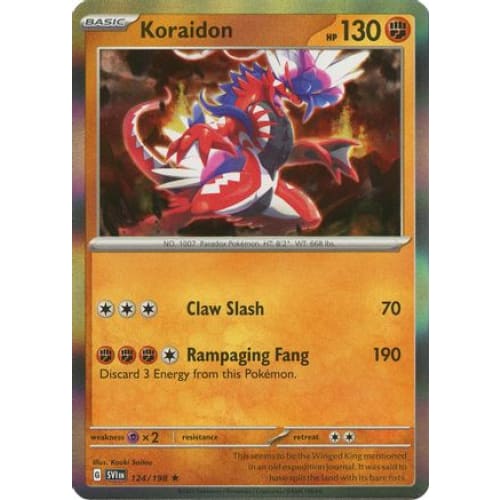Koraidon (124) Rare Reverse Holofoil - Single