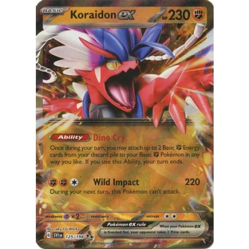 Koraidon ex - 125/198 (125) Double Rare Holofoil - Single