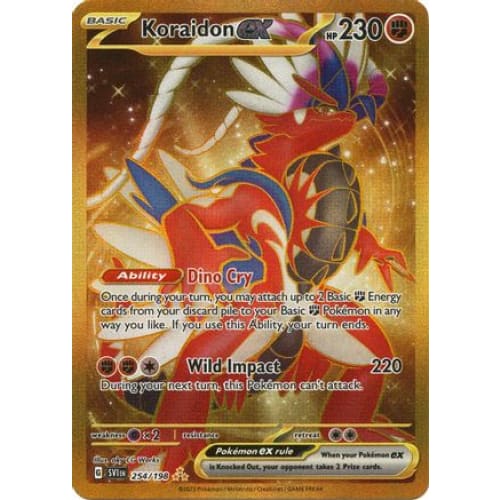 Koraidon ex - 254/198 (254) Hyper Rare Holofoil - Single