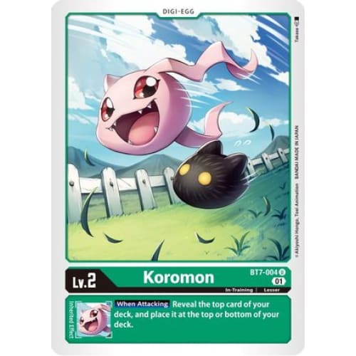 Koromon - BT7-004 - Uncommon - Single