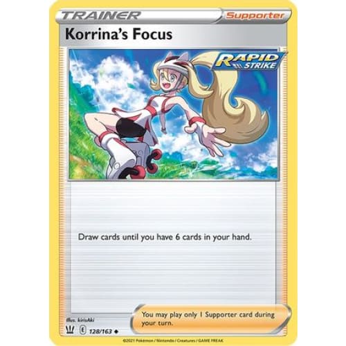 Korrina’s Focus (128/163) Uncommon Reverse Holofoil - Single