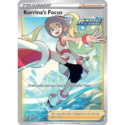 Korrina’s Focus (160/163) Ultra Rare Holofoil - Single