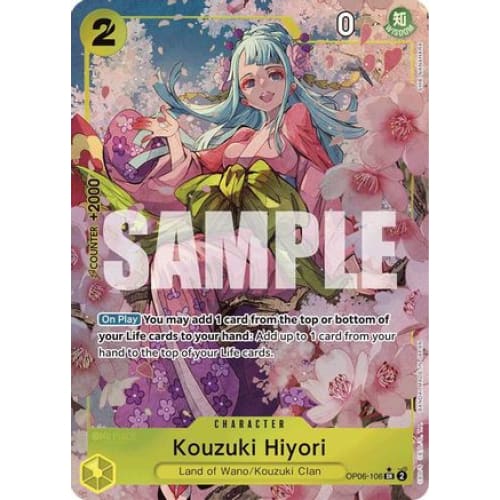 Kouzuki Hiyori (Alternate Art) OP06-106 SR Premium Booster