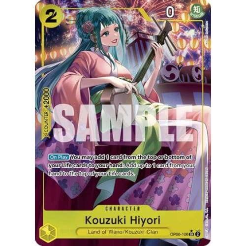 Kouzuki Hiyori (Alternate Art) OP06-106 SR Wings