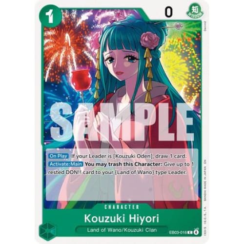 Kouzuki Hiyori EB03-016 C Extra Booster: One Piece Heroines