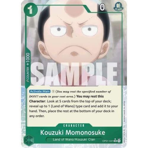 Kouzuki Momonosuke (Full Art) OP01-041 R Premium Booster