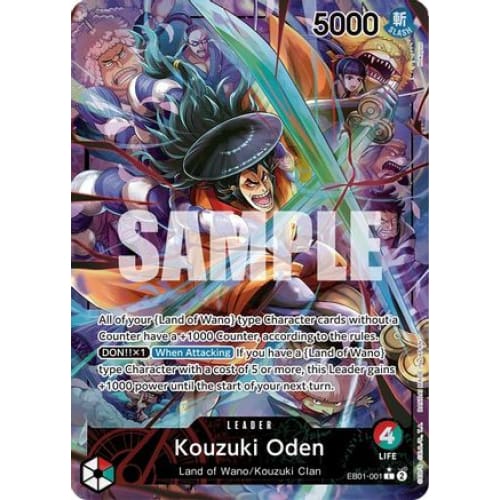 Kouzuki Oden (Alternate Art) EB01-001 L Extra Booster: