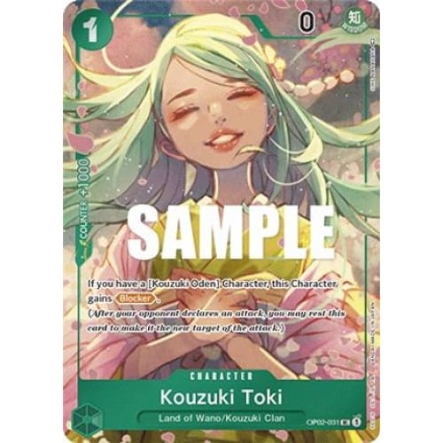 Kouzuki Toki (Box Topper) OP02-031 UC Paramount War Foil