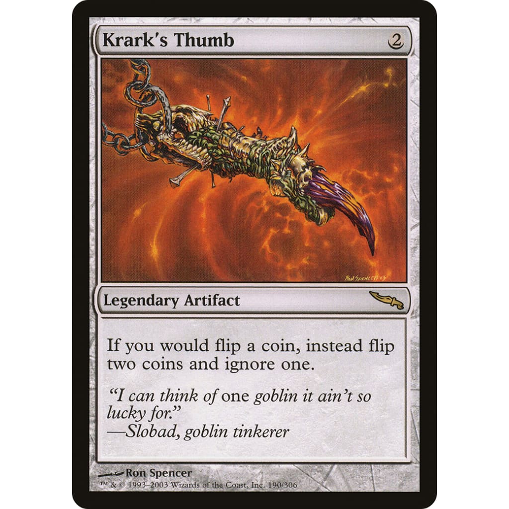 Krark’s Thumb (MRD-190) Foil - Single