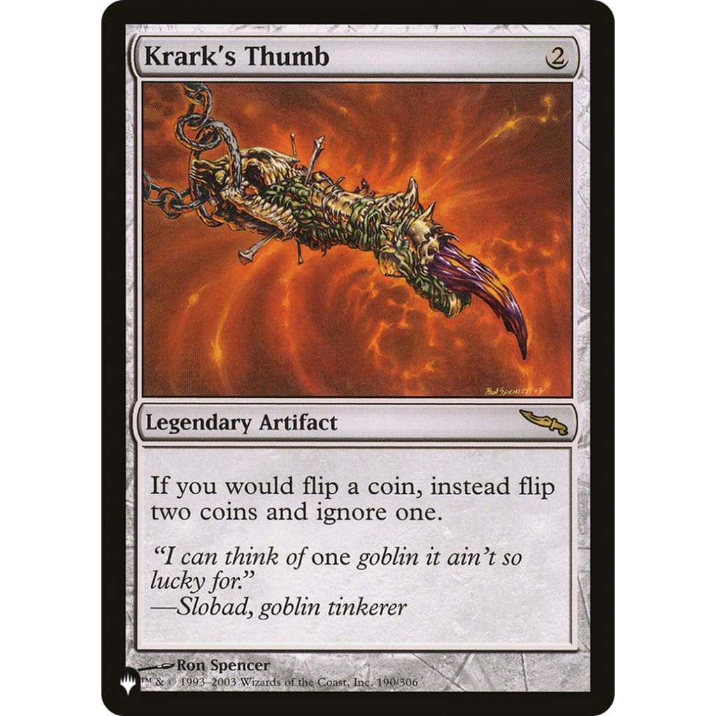Krark’s Thumb (PLIST-260) - Single
