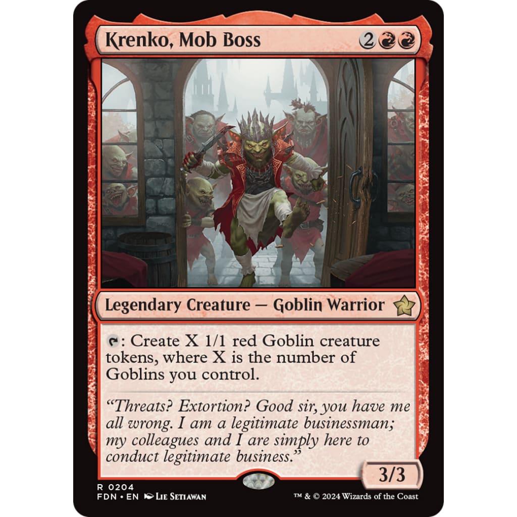 Krenko Mob Boss (FDN-204) - Single