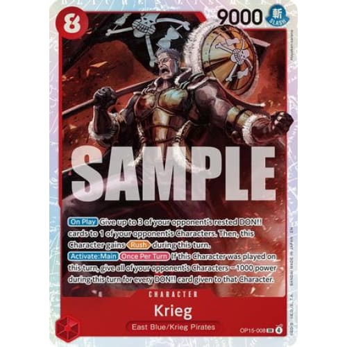 Krieg (OP15-008) OP15-008 SR Adventure on Kami’s Island