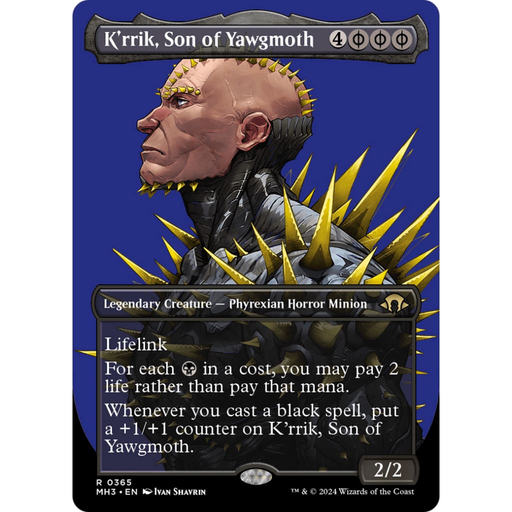 K’rrik Son of Yawgmoth (MH3-365) (Borderless) Foil - Single