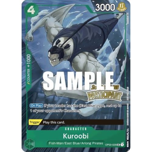 Kuroobi (Offline Regional 2023) [Participant] OP03-026 PR