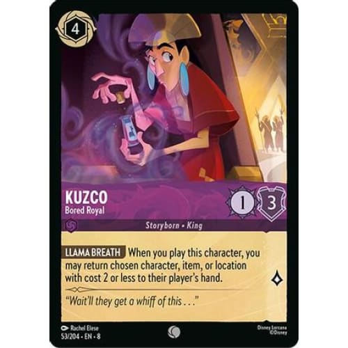 Kuzco - Bored Royal (53/204) - Reign of Jafar Cold Foil