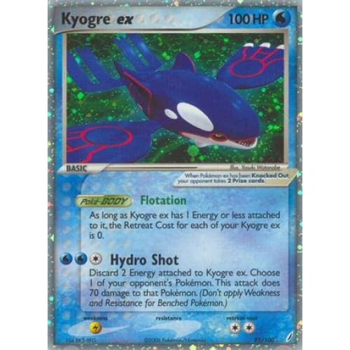 Kyogre ex (095/100) Holo Rare Holofoil - Single