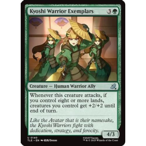 Kyoshi Warrior Exemplars (TLE-140) Foil - Single