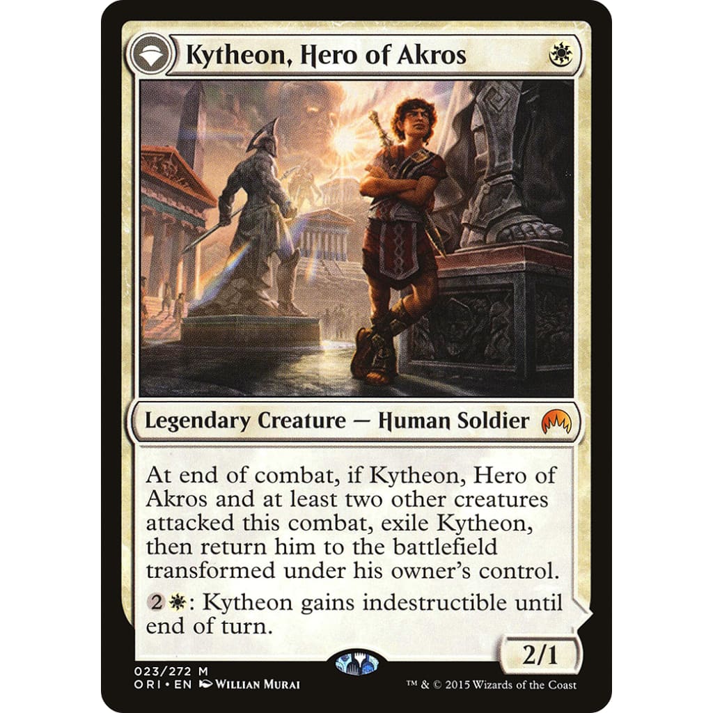 Kytheon Hero of Akros // Gideon Battle-Forged (ORI-023):