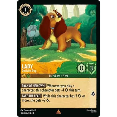 Lady - Decisive Dog (33/204) - Reign of Jafar Cold Foil