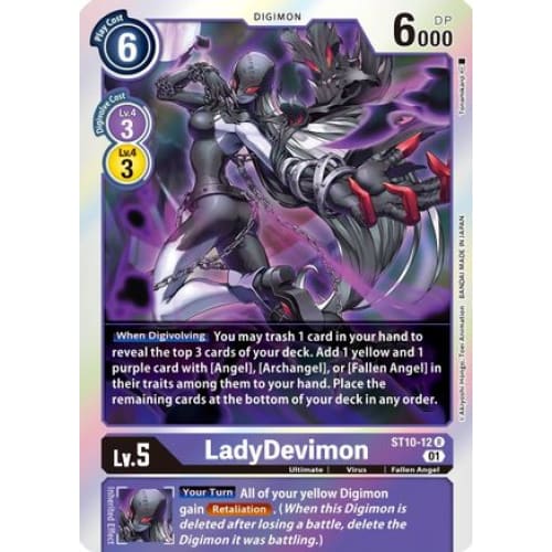 LadyDevimon - ST10-12 - Rare Foil - Single