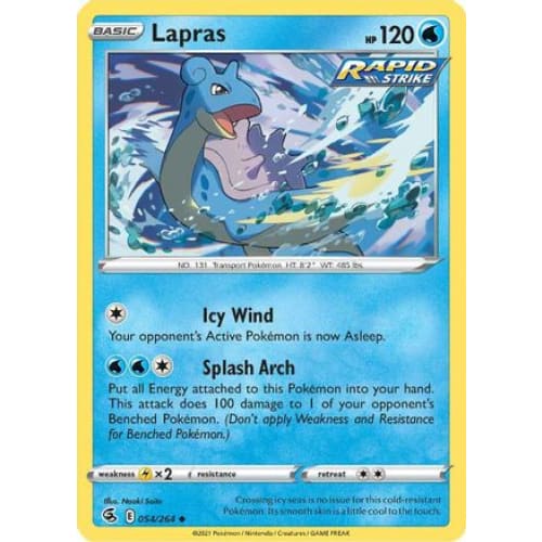 Lapras (054/264) Uncommon Reverse Holofoil - Single