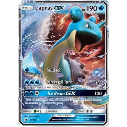 Lapras-GX (035/149) Holo Rare Holofoil - Single