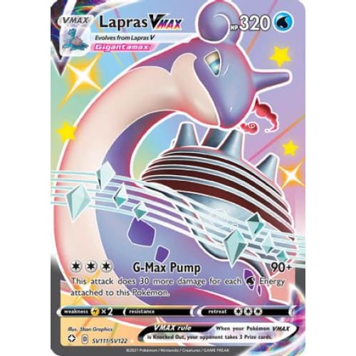 Lapras VMAX (SV111/122) Holo Rare Holofoil - Single