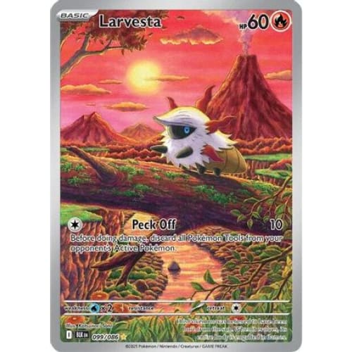 Larvesta - 099/086 (99) Illustration Rare Holofoil - Single