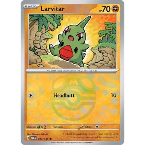Larvitar (Master Ball Pattern) (47) Common Holofoil - Single