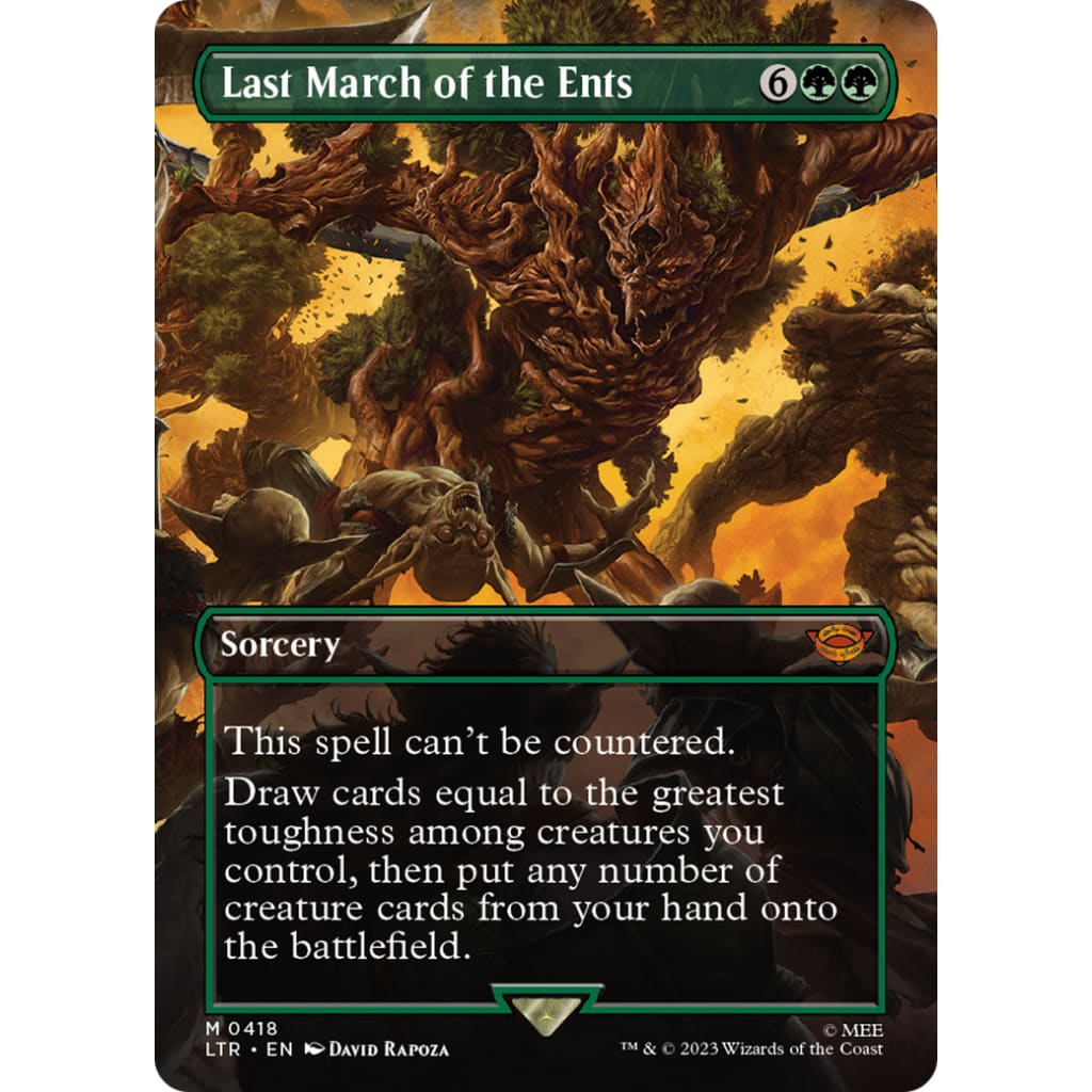 Last March of the Ents (LTR-418) (Borderless) Foil - Single