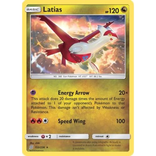 Latias (153/236) Rare Classic Reverse Holofoil - Single
