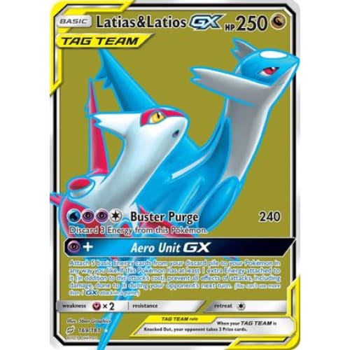 Latias & Latios-GX (169/181) Ultra Rare Holofoil - Single