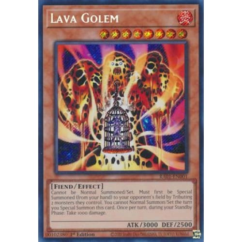 Lava Golem (Secret Rare) - RA01-EN001 Secret Rare 1st
