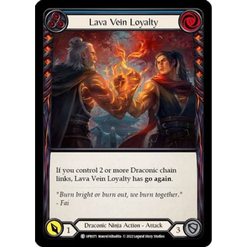 Lava Vein Loyalty (Blue) (UPRISING) Rainbow Foil - Single