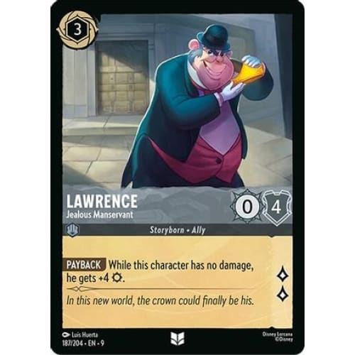 Lawrence - Jealous Manservant (187/204) - Fabled Cold Foil