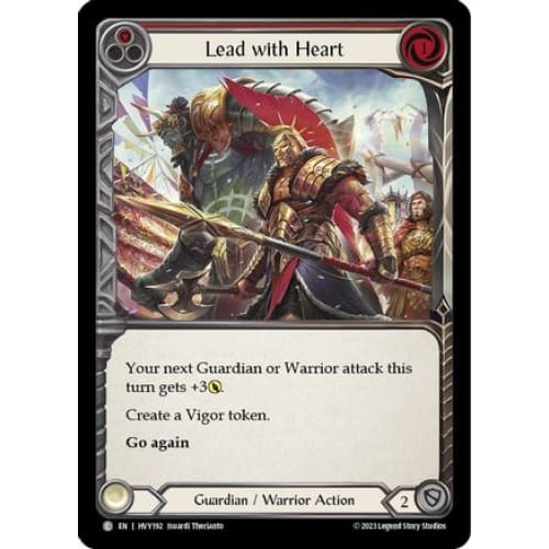Lead with Heart (Red) (HEAVY HITTERS) Rainbow Foil - Single