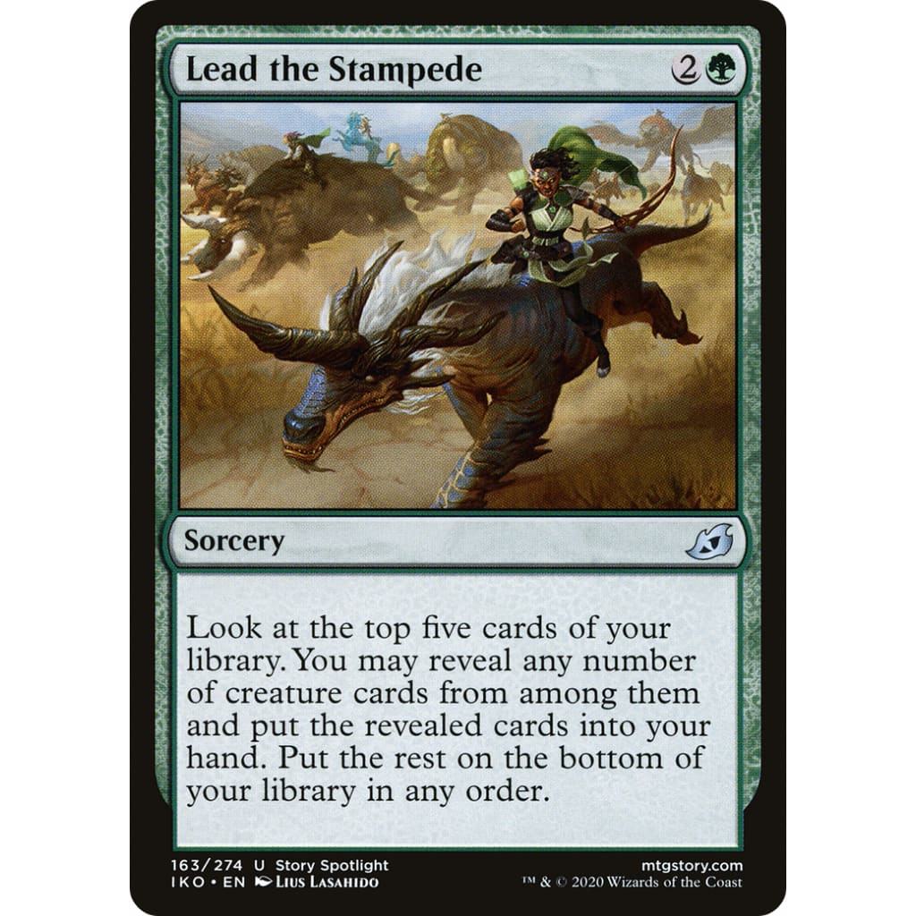 Lead the Stampede (IKO-163) Foil - Single